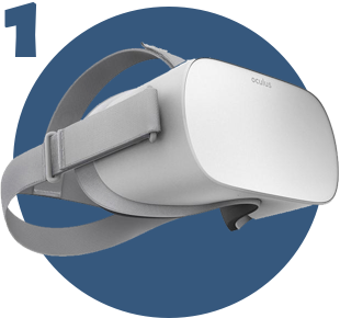 Dispositivo de realidad virtual Oculus Go