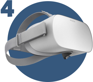 Dispositivo de realidad virtual Oculus Go