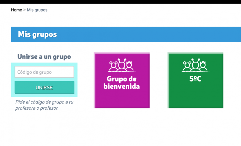 Captura de pantalla de escritorio de estudiante unido a la clase